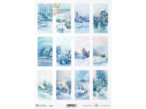 Decoupage paper A4 - ITD Collection - rice, R1497