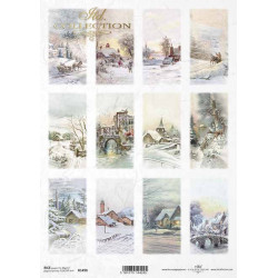 Papier do decoupage A4 - ITD Collection - ryżowy, R1498