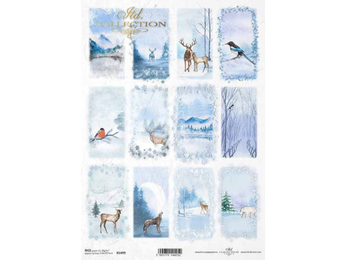 Papier do decoupage A4 - ITD Collection - ryżowy, R1499