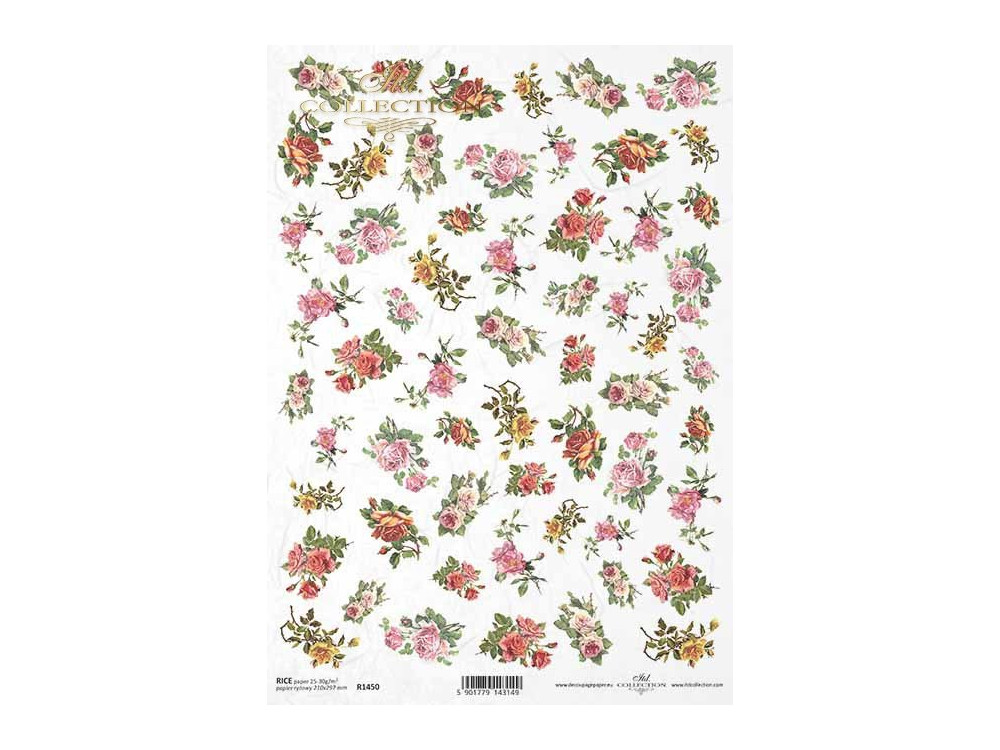 Papier do decoupage A4 - ITD Collection - ryżowy, R1450