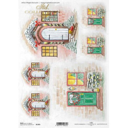 Papier do decoupage A4 - ITD Collection - ryżowy, R1505