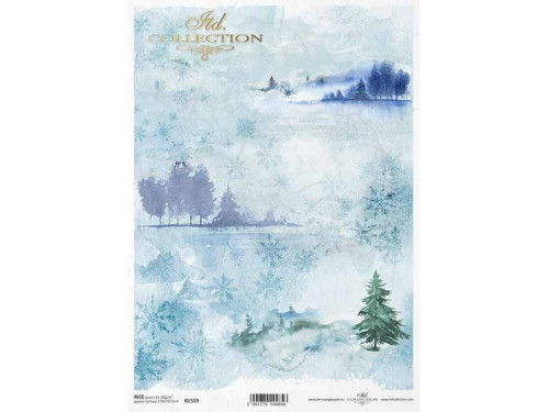 Papier do decoupage A4 - ITD Collection - ryżowy, R1519