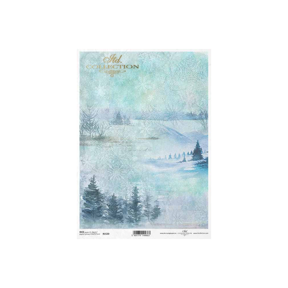 Papier do decoupage A4 - ITD Collection - ryżowy, R1520