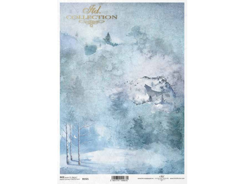 Papier do decoupage A4 - ITD Collection - ryżowy, R1521