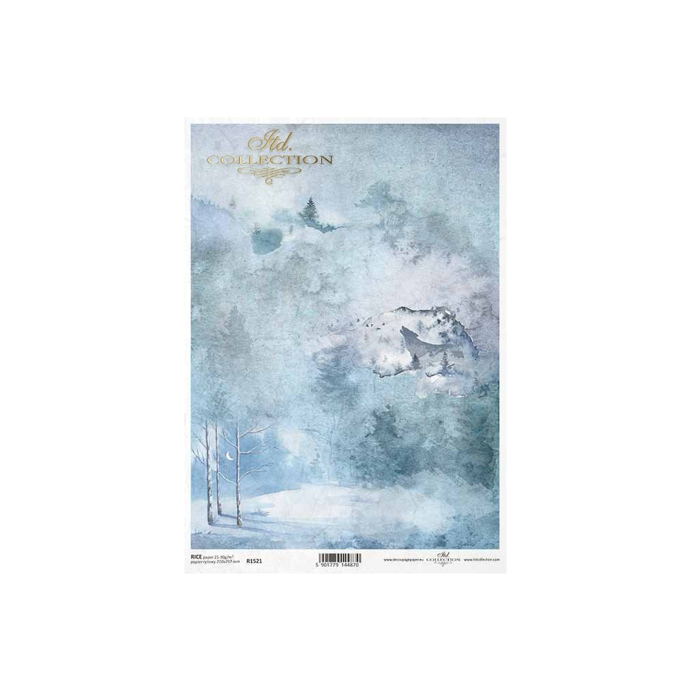 Decoupage paper A4 - ITD Collection - rice, R1521
