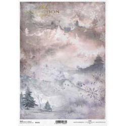Papier do decoupage A4 - ITD Collection - ryżowy, R1523