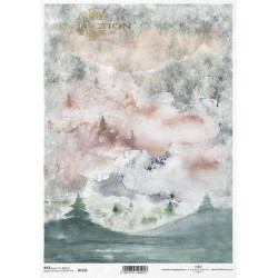 Papier do decoupage A4 - ITD Collection - ryżowy, R1525
