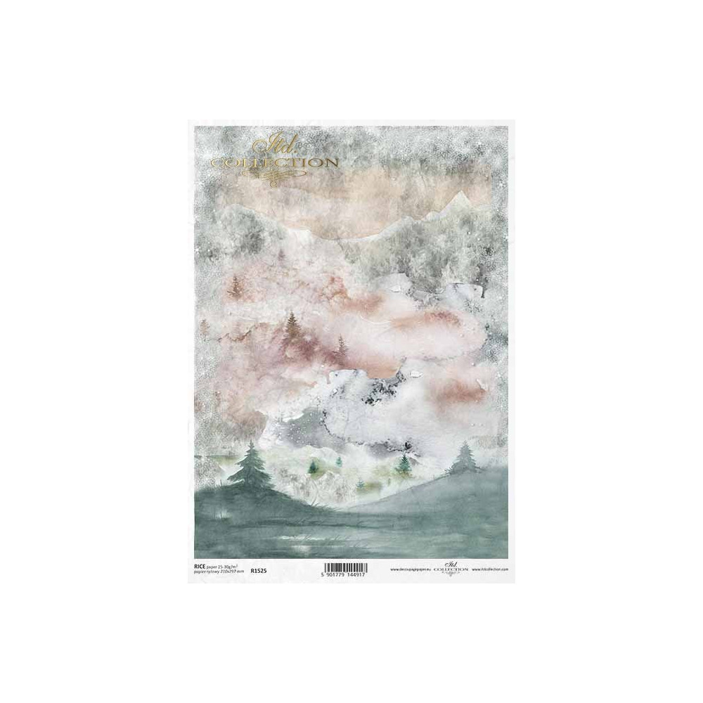 Papier do decoupage A4 - ITD Collection - ryżowy, R1525
