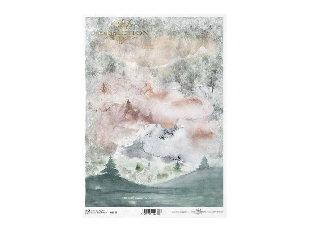 Decoupage paper A4 - ITD Collection - rice, R1525