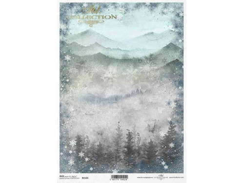 Papier do decoupage A4 - ITD Collection - ryżowy, R1526