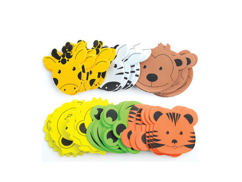 Foam Stickers - Animals Heads, 38 pcs