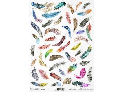 Papier do decoupage A4 - ITD Collection - ryżowy, R1549