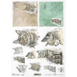 Papier do decoupage A4 - ITD Collection - ryżowy, R1565