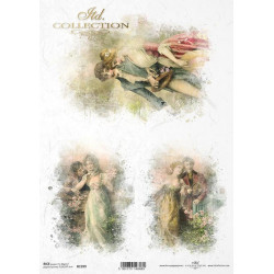 Decoupage paper A4 - ITD Collection - rice, R1599