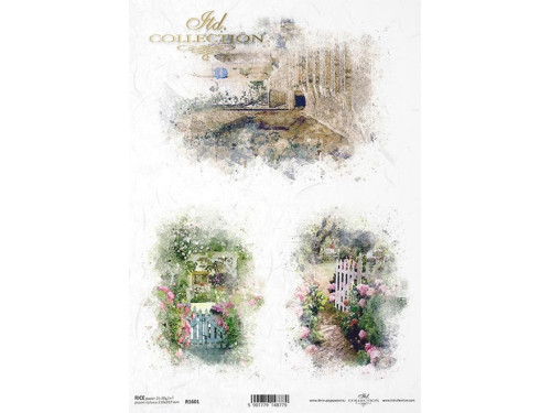 Decoupage paper A4 - ITD Collection - rice, R1601