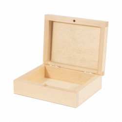 Drewniane pudełko na karty - 12 x 9,5 x 4 cm