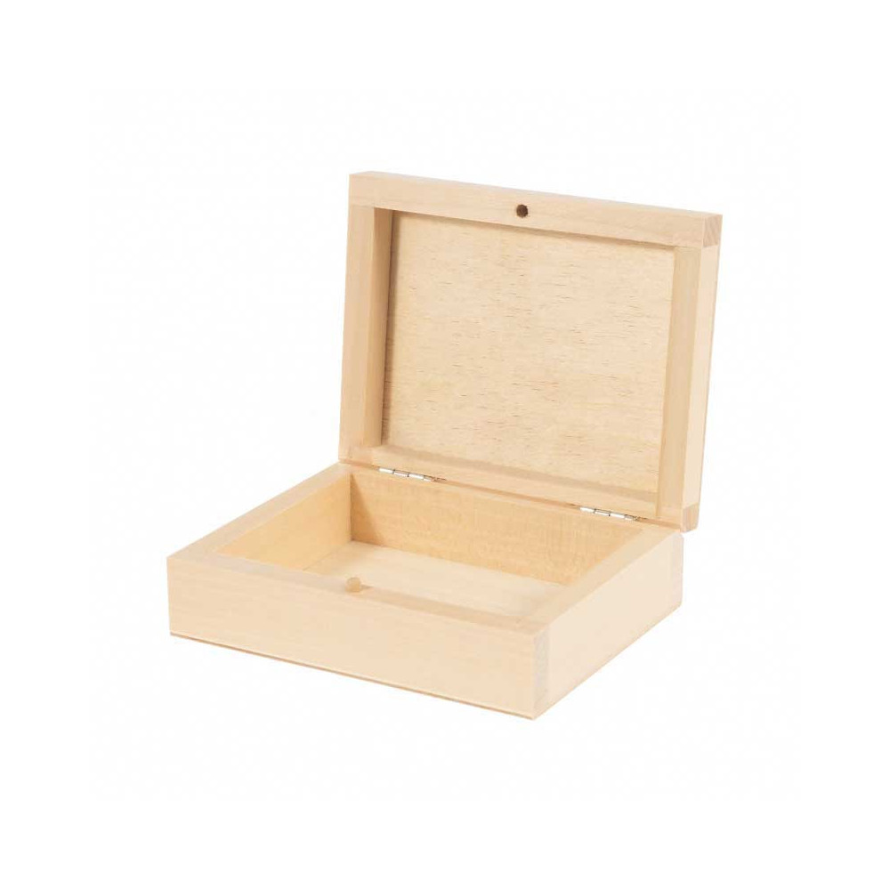 Drewniane pudełko na karty - 12 x 9,5 x 4 cm