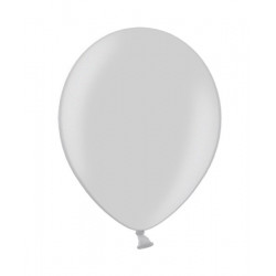 Strong balloons - metallic silver snow, 30 cm, 10 pcs.