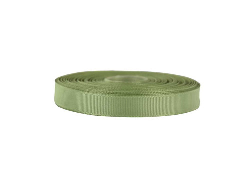 Repp ribbon - olive green, 12 mm