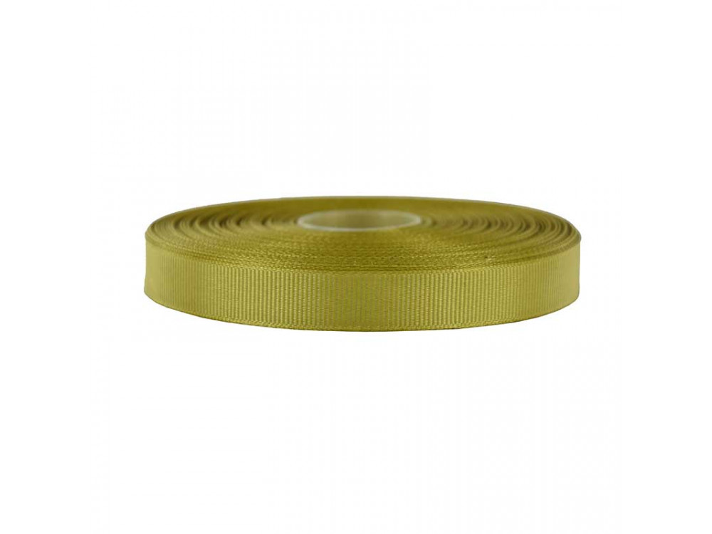 Repp ribbon - khaki green, 12 mm