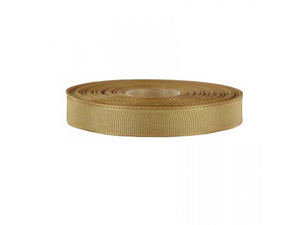 Repp ribbon - light brown, 12 mm
