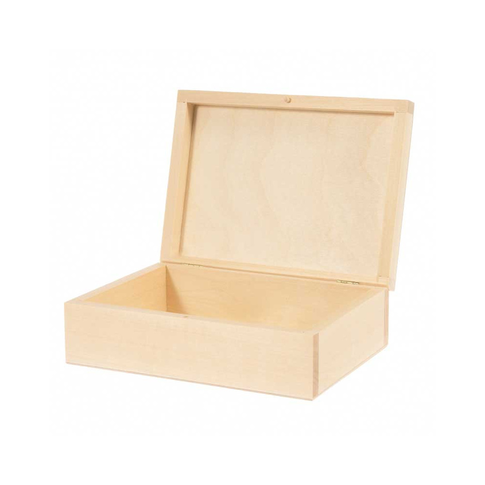 Drewniane pudełko, kasetka - 20 x 15 cm