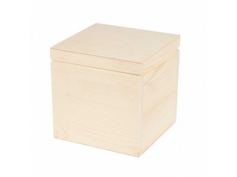 Wooden container, box - 16 x 16 cm