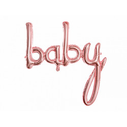 Balon foliowy Baby - różowe...