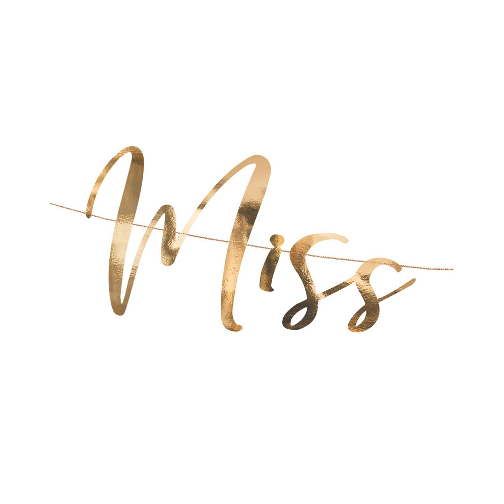 Banner Miss to Mrs - rose gold, 1 pc.