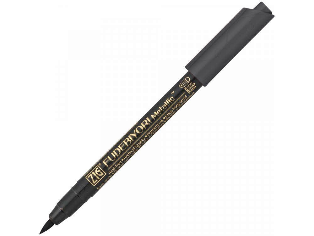 ZIG Fudebiyori Metallic brush pen - Kuretake - black