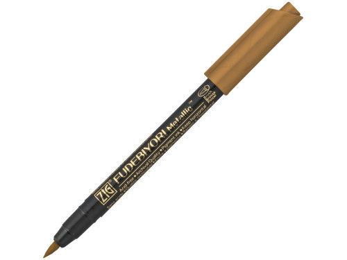 ZIG Fudebiyori Metallic brush pen - Kuretake - copper