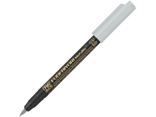 Pisak pędzelkowy ZIG Fudebiyori Metallic - Kuretake - srebrny, metaliczny