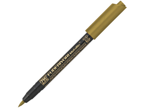 ZIG Fudebiyori Metallic brush pen - Kuretake - gold