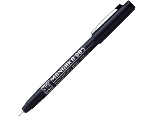 Cienkopis ZIG Cartoonist Mangaka - Kuretake - czarny, 0,05 mm