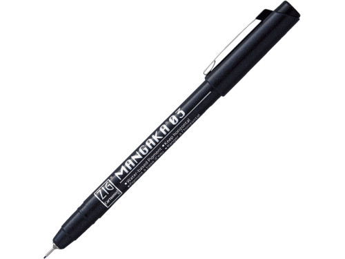 Cienkopis ZIG Cartoonist Mangaka - Kuretake - czarny, 0,3 mm