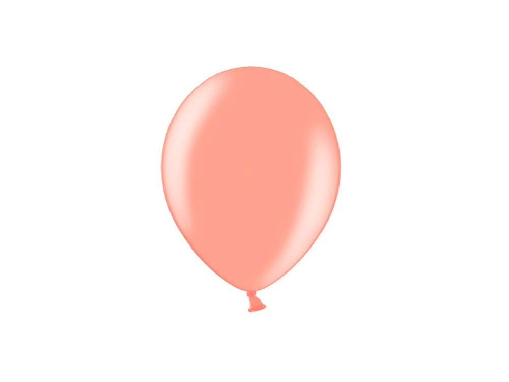 Strong balloons - metallic rose gold, 30 cm, 10 pcs.