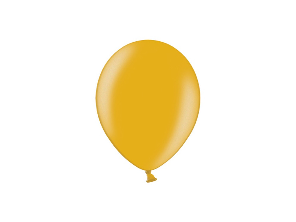 Balony Strong - metaliczne, złote, 30 cm, 10 szt.