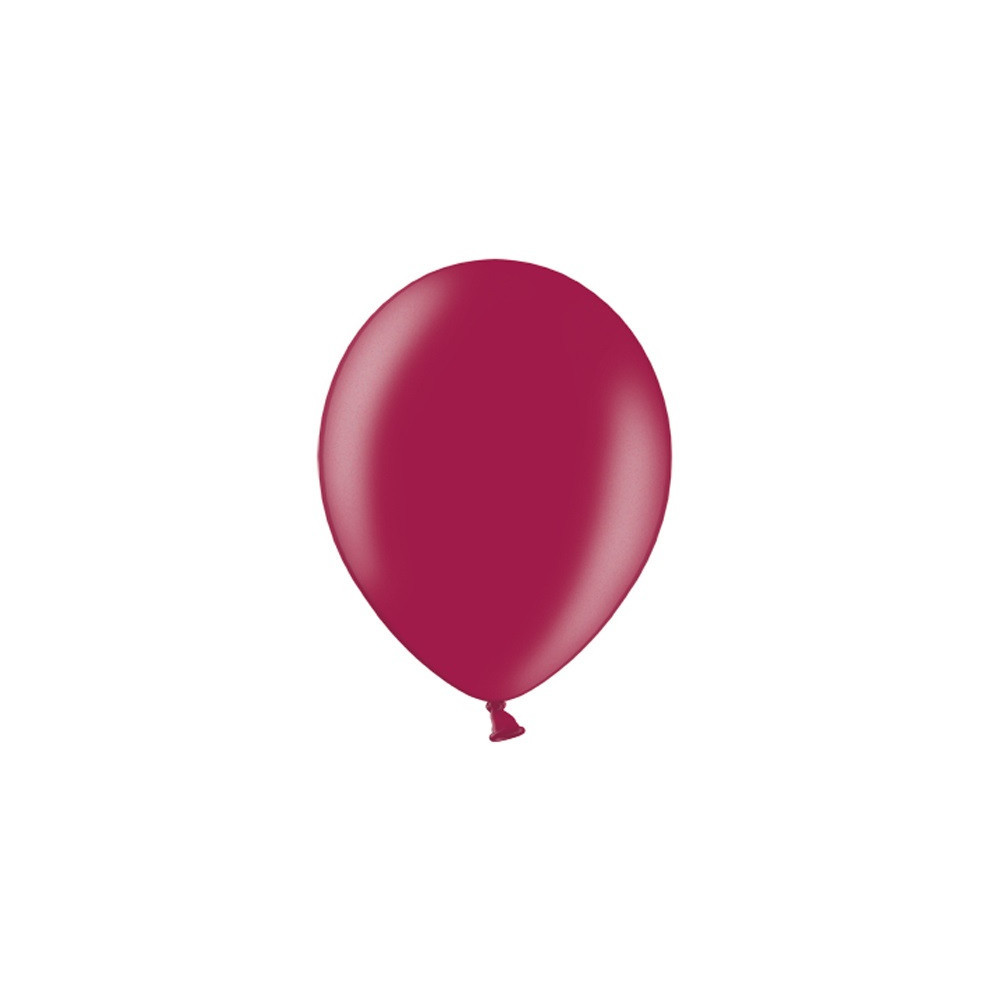 Strong balloons - metallic maroon, 30 cm, 10 pcs.