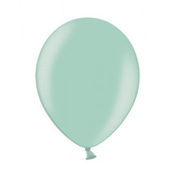 Strong balloons - metallic mint green, 30 cm, 10 pcs.