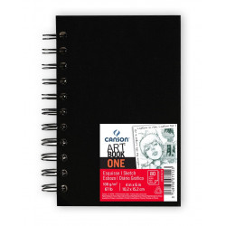 Sketchbook Art Book One 10,2 x 15,2 cm - Canson - black, 80 sheets