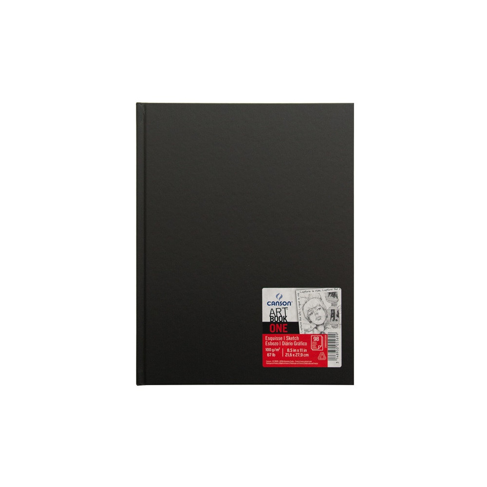 Szkicownik Art Book One A4 - Canson - czarny, 100 g, 100 ark.