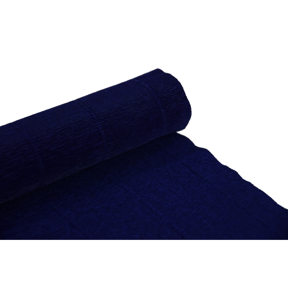 Krepina, bibuła włoska 180 g - Blue, 50 x 250 cm