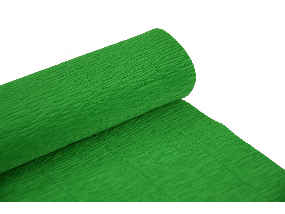 Krepina, bibuła włoska 180 g - Green, 50 x 250 cm