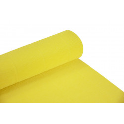 Krepina, bibuła włoska 180 g - Lemon yellow, 50 x 250 cm