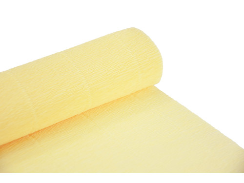 Krepina, bibuła włoska 180 g - Cream, 50 x 250 cm