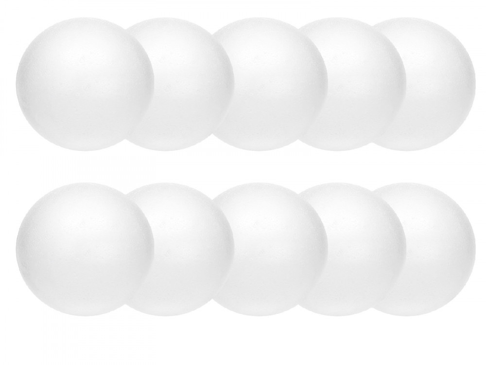Styrofoam balls - 4 cm, 10 pcs.