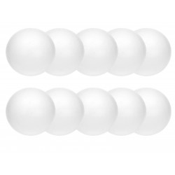 Styrofoam balls - 8 cm, 10 pcs.
