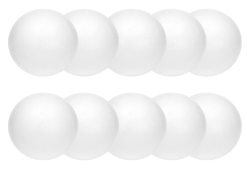 Styrofoam balls - 8 cm, 10 pcs.