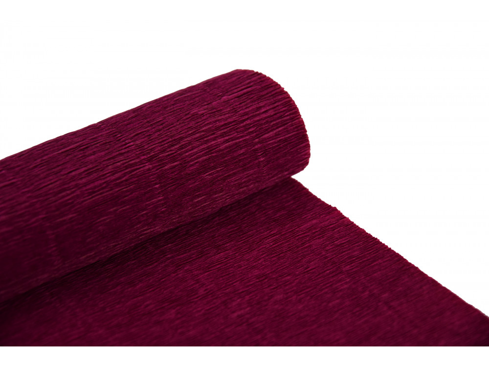 Krepina, bibuła włoska 180 g - Cardinal red, 50 x 250 cm