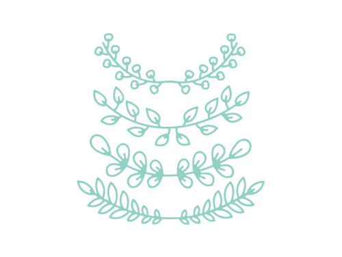 Set of cutting dies Twigs - DpCraft - 4 pcs.